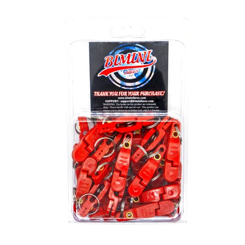 Bimini Lures Pro Snap Weights for trolling - Red Clip