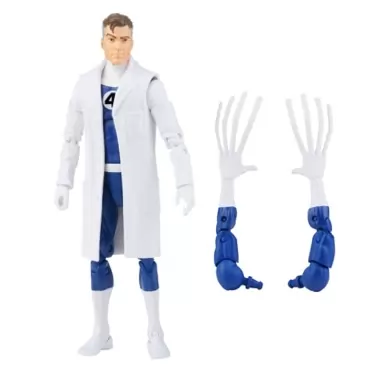 Marvel Classic Hasbro Marvel Legends Series Retro Fantastic Four Mr. Fantastic 6-inch Action Figure Toy, Includes 4 Accessories