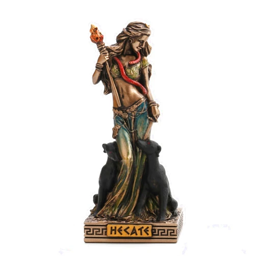 Veronese Design Hecate Greek Goddess of Magic Resin Hand Painted Miniature Figurine