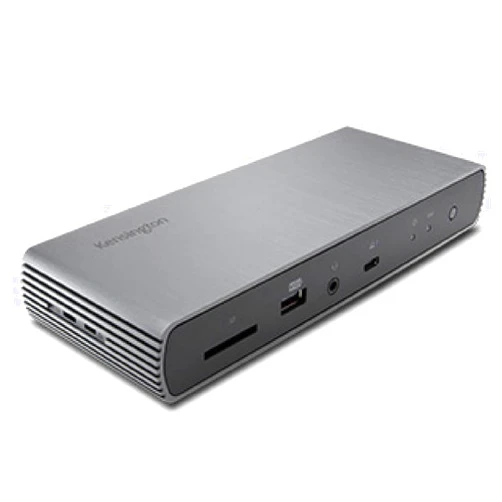 Kensington SD5700T Thunderbolt 4 Dual 4K Docking Station 90W PD Compatible with Win/Mac 4 Thunderbolt 4, USB-A, 4 x 3.5mm Audio Jack, 1 x SD Card Slot, 1 x Ethernet Port K35175JP