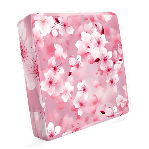 Joint Gou Outdoor Cushion Covers for Patio, Floral Waterproof Couch Cushion Covers, Cherry Blossom Chair Cushion Slipcovers Furniture Protector Seat Cushion Cover, 20x18x4inch, Style-5