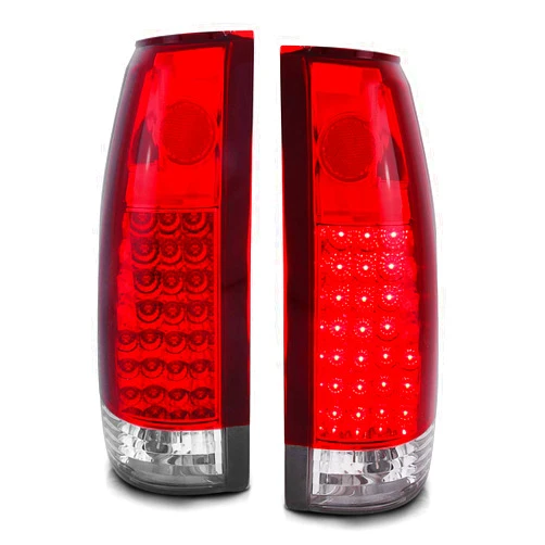 Anzo USA 311004 Chevrolet Red/Clear LED Tail Light Assembly - (Sold in Pairs)