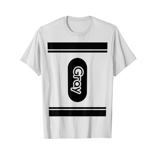 Crayon Box group costume shirts Gray Crayon halloween costume grey shirt couple friend group T-Shirt
