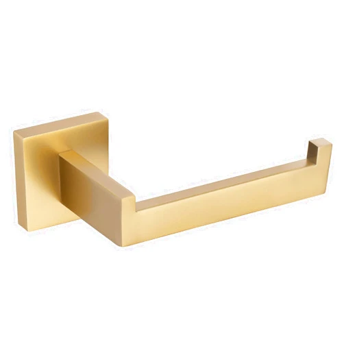 TURS Brushed Gold Toilet Paper Holder Wall Mount Paper Towel Holder Stainless Steel Tissue Holder