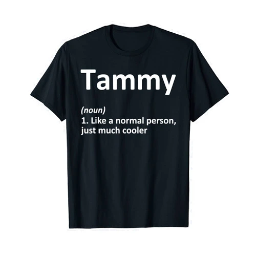 Custom Mom Wife Name Meaning Girl Christmas Women TAMMY Definition Personalized Name Funny Birthday Gift Idea T-Shirt