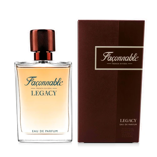 Faconnable Façonnable - Legacy 90ml (3 Fl Oz) - Eau de Parfum for Men - Woody, Oriental & Spicy Scents