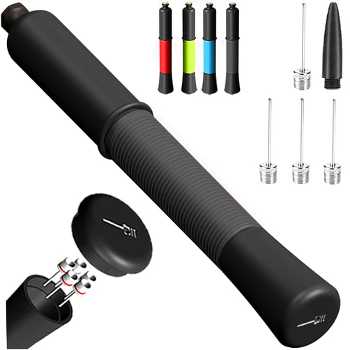Fenxyo Ball Pump with Needle Storage Design, Basketball Pump with Needles & Extendable Cable, Hand Pump for Balls, Ball Air Pump for Basketball Soccer Football Volleyball