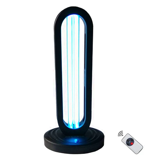 R-LOMU UV Light disinfection Lamp with Ozone for Odor Room Air Purification (Remote Control Included) 99.99% Sanitization Rate White Fluorescent Premium 38W 110V