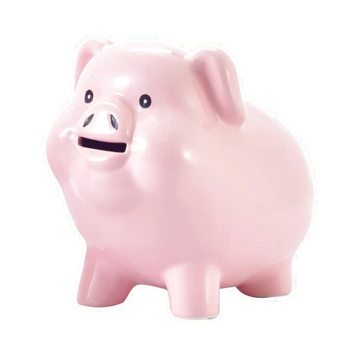 PIG WORLD Ceramic Pig Piggy Bank for Adults Must Break to Open,Girls Coin Bank for Boys,Money Box for Cash Gift,Tip Money Jar,Alcancias De Dinero para Adultos Niños,Cash Saving,Modern Home Decor Living Room