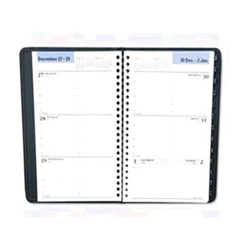 DayMinder At-A-Glance Weekly Appointment Book W/Tabbed Tel/Address Pages, 4-7/8 X 8, Black