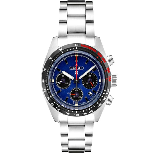 SEIKO Prospex Speedtimer Solar Chronograph Blue Dial Men's Watch SSC815
