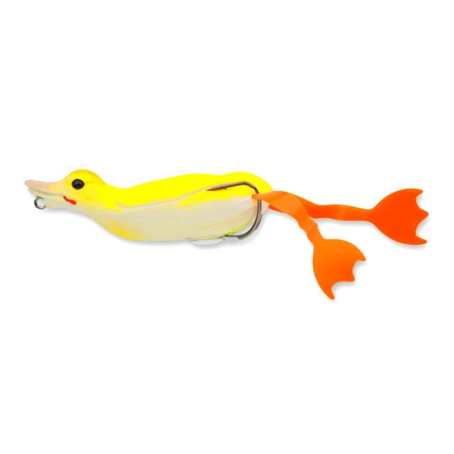 Savage Gear 3D Hollow Body Fruck Fishing Bait, 1 oz, Yellow, Realistic Contours, Colors & Movement, Soft Collapsible Body, Heavy-Duty Double Hook, Snag-Free Design