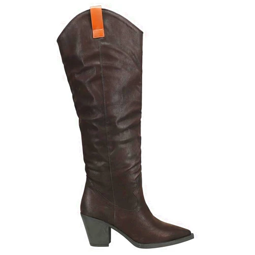 MIA Womens Archer Pointed Toe Pull On Casual Boots Knee High High Heel 3
