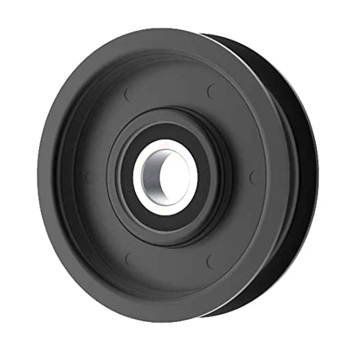 Phoenix Mfg. Flat Idler Pulley, 3.06'' Flat Diameter, 17mm Bore, Steel