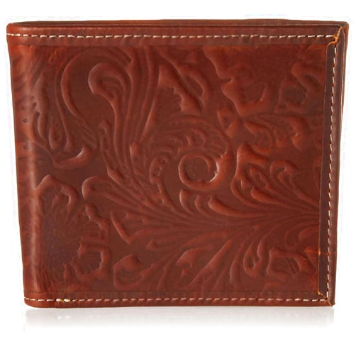 Lucky Brand Men's Embossed Bifold Wallet (Available in Cotton Canvas Or Leather)