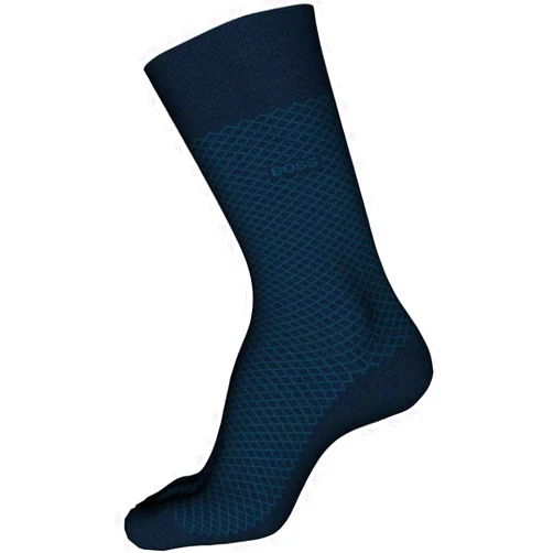 BOSS Dean mercerized cotton micro-design dress sock