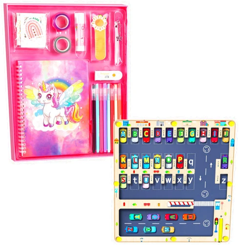 NOWRICH Magnetic Alphabet Maze Letter Puzzle, Unicorn DIY Journal Kit