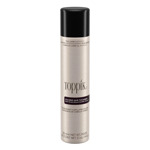 Toppik Colored Hair Thickener, Temporary Hair Color Spray for Root Touchup with Hair Thickening Fibers, 5.1 oz
