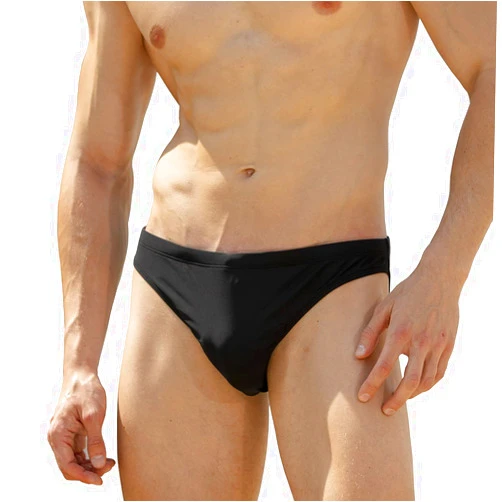 EASEJUICY Men's Swimwear Sexy Bikini Solid Swimming Briefs Low Waist with Drawstring