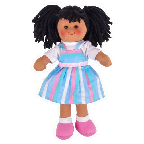 Bigjigs Toys Kira Rag Doll - Small Ragdoll, Soft Dolls for 1 Year Olds, Ideal First Doll, Baby Soft Toys, Plush Bigjigs Doll, Toddler and Baby Toys
