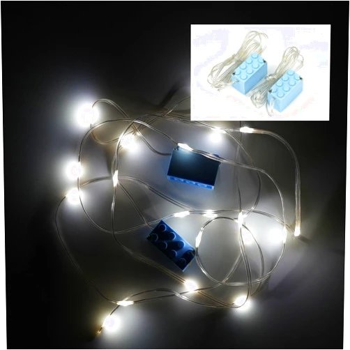Pamvava Lights Cable LED Lighting Kit Building Blocks Set, Light Up Bricks Accessories DIY Decoration Toys, Compatible with Major Brands