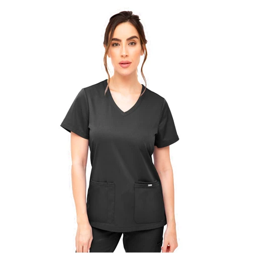 SOULFUL SCRUBS for Women 3 Pocket, Women Scrubs Top V-Neck Regular fit - Stylish Medical Scrub Tops for Women 3000 Cynthia
