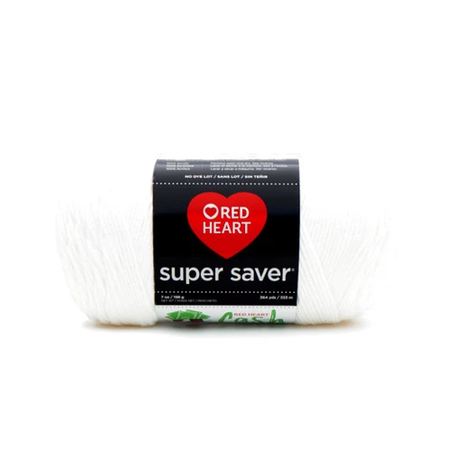 RED HEART Super Saver Yarn, White
