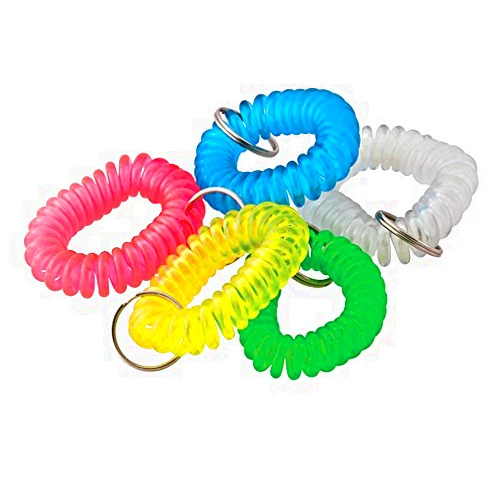 Generic Wrist Coil Key Chain - 10 Each