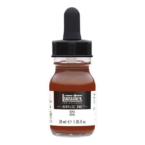 Liquitex Professional Acrylic Ink, 1-oz (30ml) Jar, Sepia