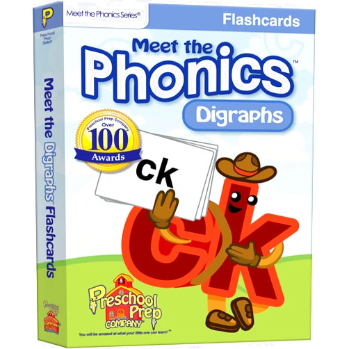 Preschool Prep Company Meet The Phonics - Digraphs - Flashcards