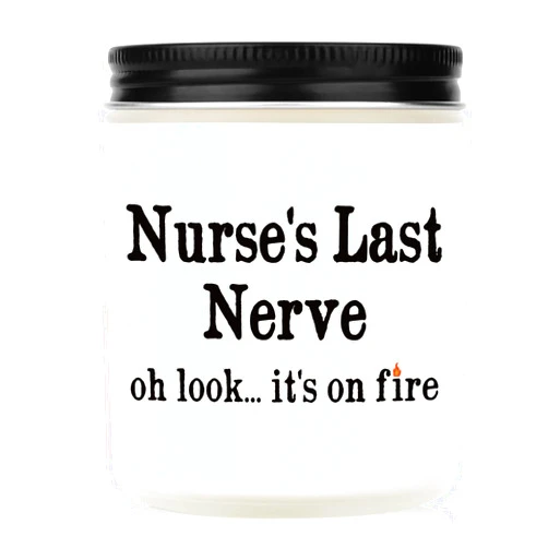Petalsun Nurse Gifts for Women, Nurse Christmas Gifts - Handmade Lavender Natural Soy Wax Candle (7oz) - Cool Nurse Gift, Rn Gifts for Nurses, Nurse Appreciation Gifts