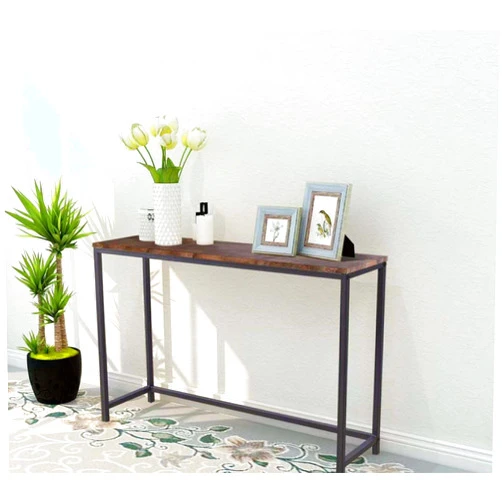 DAMPONE | Narrow Console Table with Power Outlets, 42.2