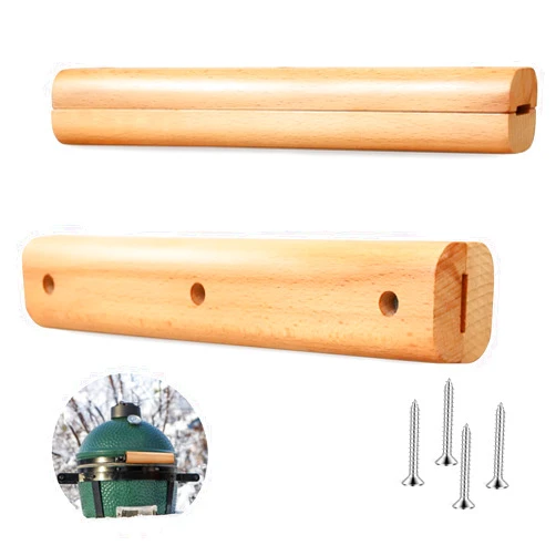 FOTITM Wooden Handle Replacement, Large Green Egg Accessories, Compatible with Large, X-Large, and XX-Large Sizes, Includes Screws. (9