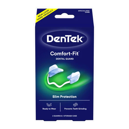 DenTek Comfort-Fit Dental Guard For Nighttime Teeth Grinding, Comfort-Fit Guard, 2 count(Pack of 1)