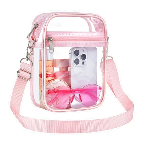 USPECLARE Clear Purse Stadium Clear Messenger Bag Stadium Approved for Men and Women