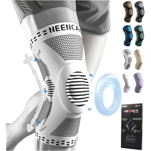 NEENCA Professional Knee Brace for Pain Relief, Medical Knee Support with Patella Pad & Side Stabilizers, Compression Knee Sleeve for Meniscus Tear, ACL, Joint Pain, Runner, Workout - FSA/HSA Eligible