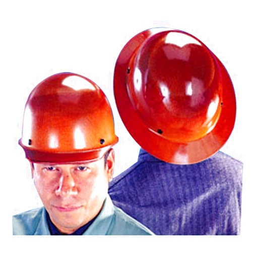 MSA Skullgard Cap Style Safety Hard Hat with Suspension - Non-Slotted Cap, Made of Phenolic Resin, Radiant Heat Loads up to 350F | Staz-On Pinlock Suspension