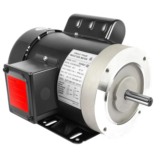 Cuilvu 1 HP Electric Motor General Purpose Single Phase Motor 3450 RPM 115/230V 11.2/5.6A 56C Frame TEFC CW/CCW