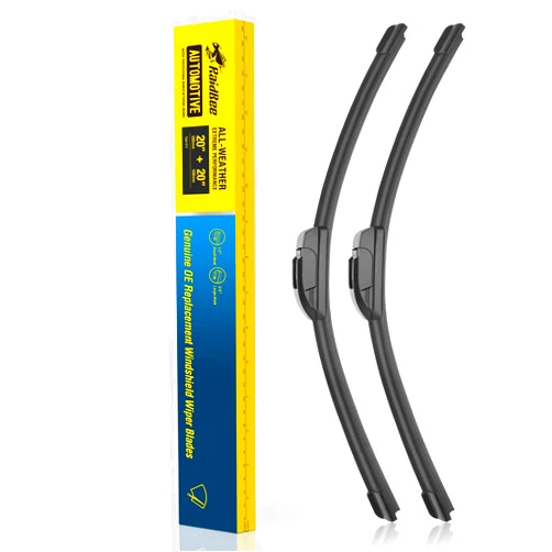 Raidbee® 20 inch Silicone Windshield Wiper blades 2 pack Replacement for Ford F150 F-150 F250 F350 F-Series 2008-1999 Expedition 2006-1999 Explorer 2010-2005 Mustang 04-99 +More Silicone Wiper Blades