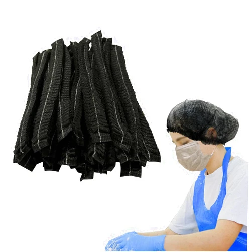 Zhuohai 100 Pcs Disposable Bouffant Caps ，Elastic Dust Cap for Kitchen Beauty，Food Service Cover for Breathable Hair Net