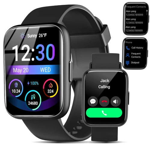 JeeJTek Smart Watch for Men Women - Answer/Make Calls/Quick Reply/AI Voice Assistant, 1.83