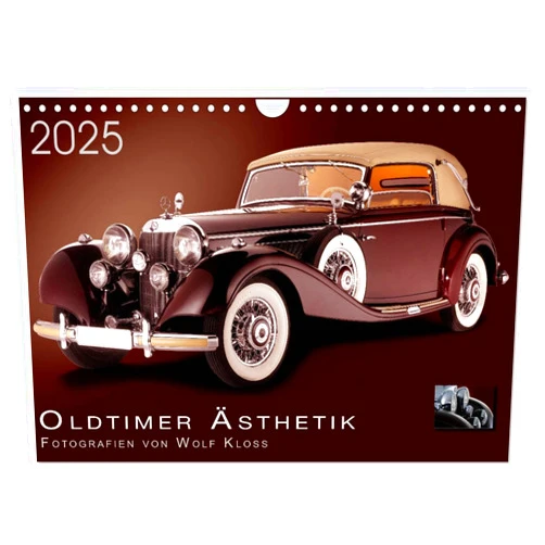 CALVENDO Oldtimer Ästhetik - Fotografien von Wolf Kloss (Wandkalender 2025 DIN A4 quer), CALVENDO Monatskalender [Calendar] Wolf Kloss