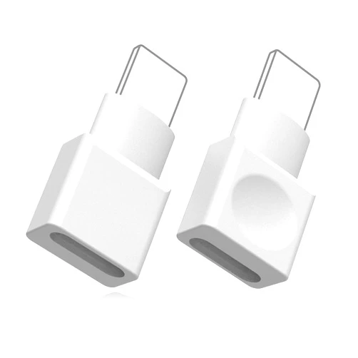 CHANG XU 2Pack Cellphone Dock Extender Adapter Connector Seats Female to Male. Pass Video, Audio, Picture, Photo, Music, Data and Power Charger for Your Mobile. (White)