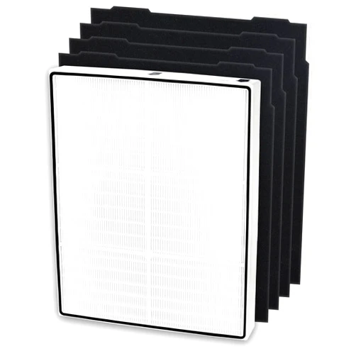 Funmit AP510 & AP450 Filter Replacement for Whirlpool Whispure AP51030K AP51030KB AP45030K WP500 WP1000 1183054K 8171434K Air Purifiers, Funmit 1 High Efficiency Filter and 4 Activated Carbon Filter