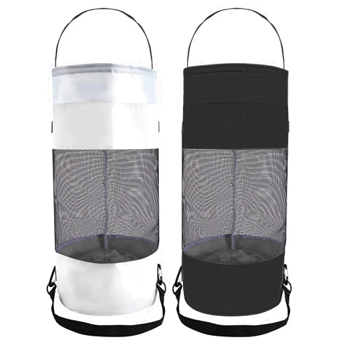 HERSENT 2 Packs Boat Trash Can, Boat Trash Bag, Boat Storage Organizer, Fishing Boat Canbin Storage Bag, Boat Garbage Container for Boat Kayak Camper Fishing Cabin Storage