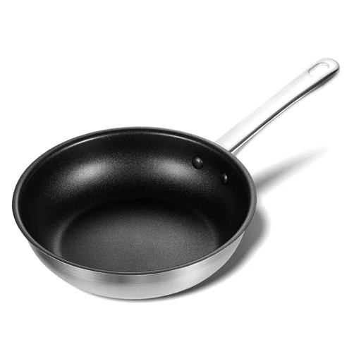 KOCH SYSTEME CS Stainless Steel Pan 10 Inch, Non-toxic Stainless Steel Frying Pan with Nonstick Coating for Professional Cooking, Stainless Steel Skillet, 10 Inch Pan, Induction Compatible, Oven Safe