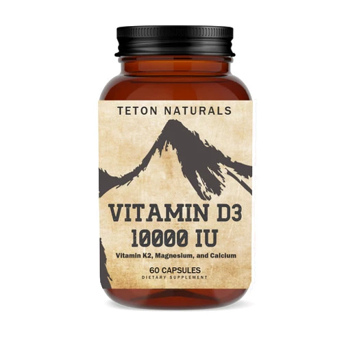 Teton Naturals K2D3 10000IU Supplements 60 Capsules…
