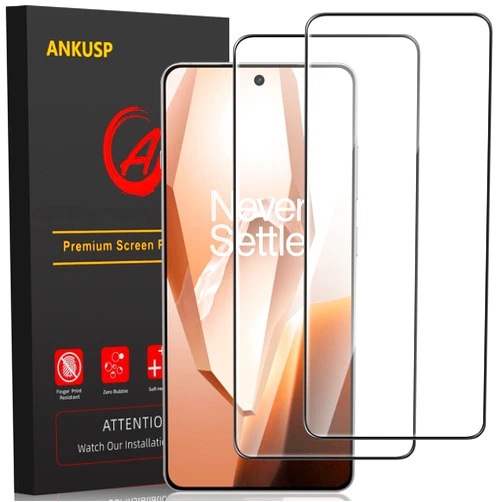 ANKUSP [2 Pack] Screen Protector for OnePlus 13R, 9H Hardness, HD Clear, Anti-Scratch, Bubble-Free Tempered Glass Screen Protector for OnePlus 13R 5G [NOT FOR OnePlus 13]