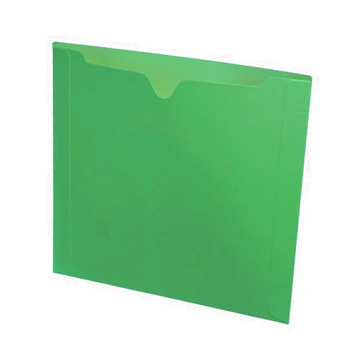 Ecom Folders 11 pt Green Color Jacket, Letter Size, Dental Style (Box of 50)