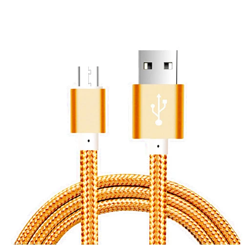 CaseHQ Micro USB Cable,5FT Long Nylon Braided Android Windows Fast Charging Charger Cord Durable USB2.0 Sync&Charging Powerline for Samsung Galaxy S7 S6 Sony LG Smartphones Gold nilong usb gold
